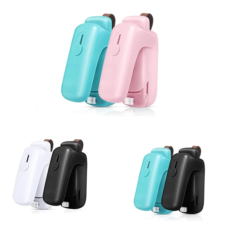 

2-Pack Bag Sealer Mini,Handheld Bag Heat Vacuum Sealer, 2 In 1 Heat Sealer & Cutter Portable Bag Resealer