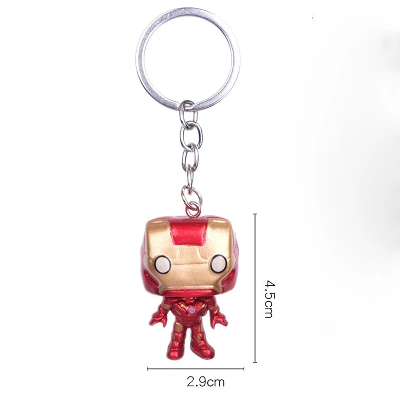 Брелок Marvel Q версия Человек-паук Дэдпул Тор Bandai