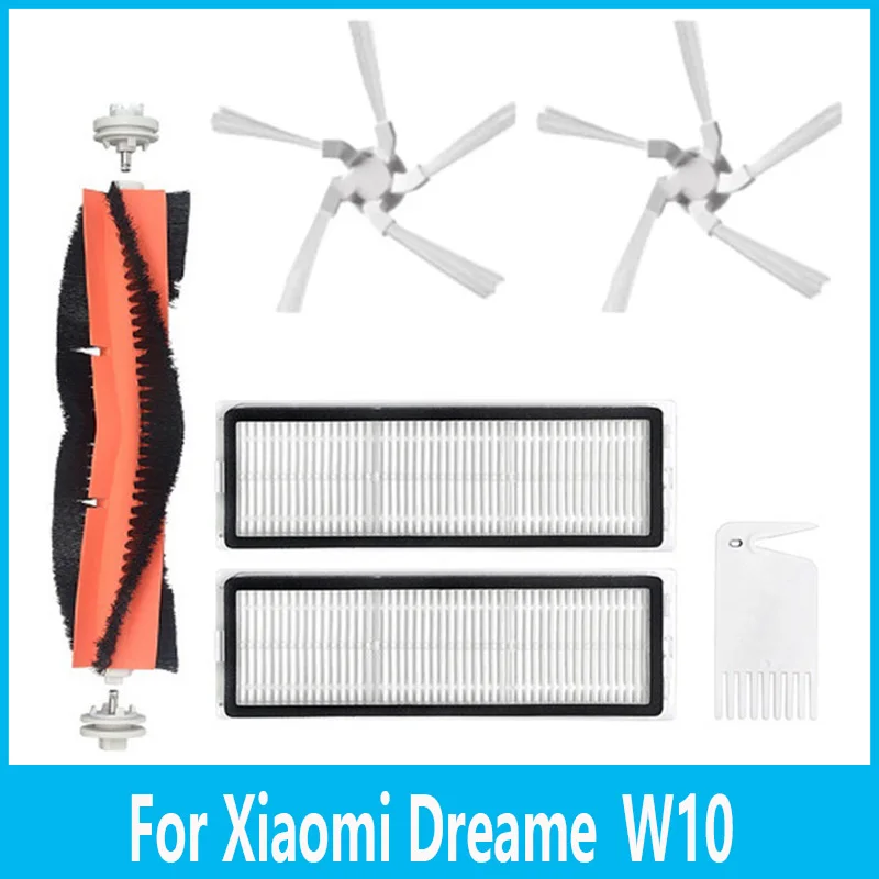 

For Dreame W10 Robot Vacuum Cleaner Side Brush Main Brush HEPA Filter Cleaning Replace Spare Parts Accessories Washable MopCloth