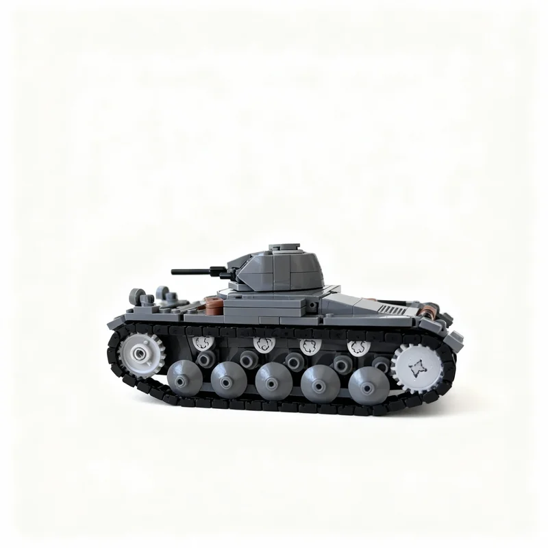 Фото 460 деталей MOC Panzer II C: Городская Дорога, Конструктор, Развивающая Игрушка, Новогодний Подарок, Сделай Сам, Креативная Идея, Образовательный Набор для Сборки №2