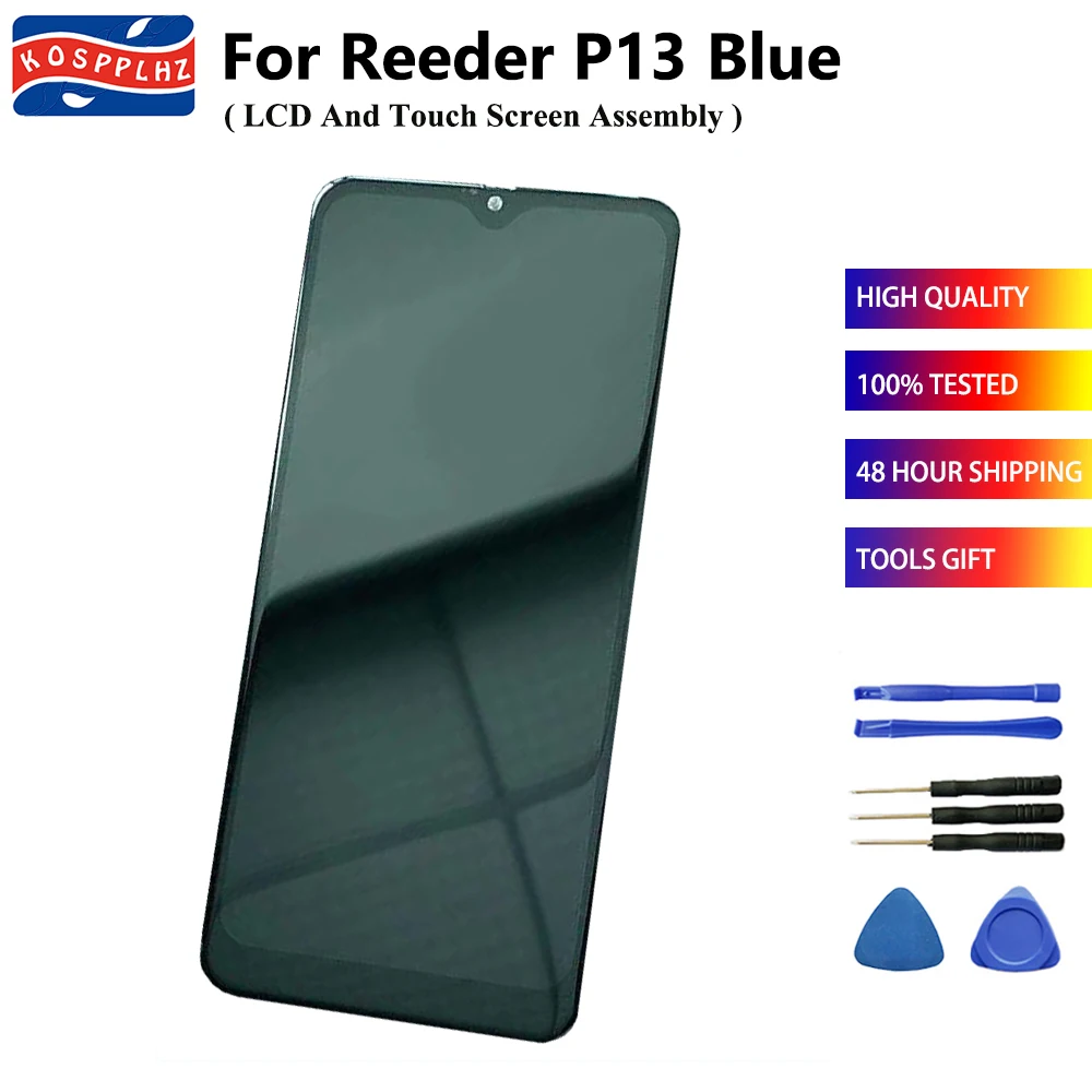Для Reeder P13 Синий ЖК-дисплей + сенсорный экран Замена 100% протестированный новый для