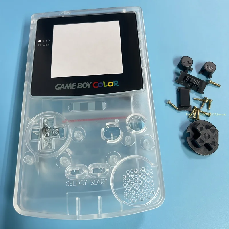 Фото Классическая игровая консоль Gbc Color Shell, сменный корпус с кнопками, игровая периферия, декоративный аксессуар, подарок на день рождения для мальчика №5