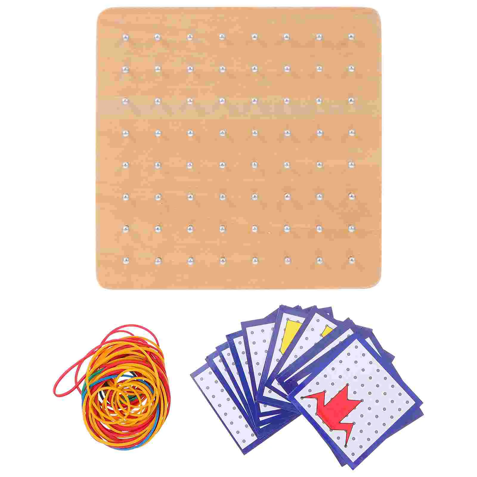 

Деревянные игрушки, развивающая геодоска, портативный детский инструмент для обучения математике, первичная Геометрическая пластина для ногтей