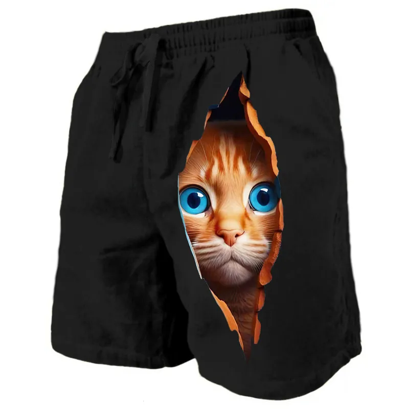 

2023 men's summer new trend retro beach print five minute quick drying comfortable breathable casual Beachwear