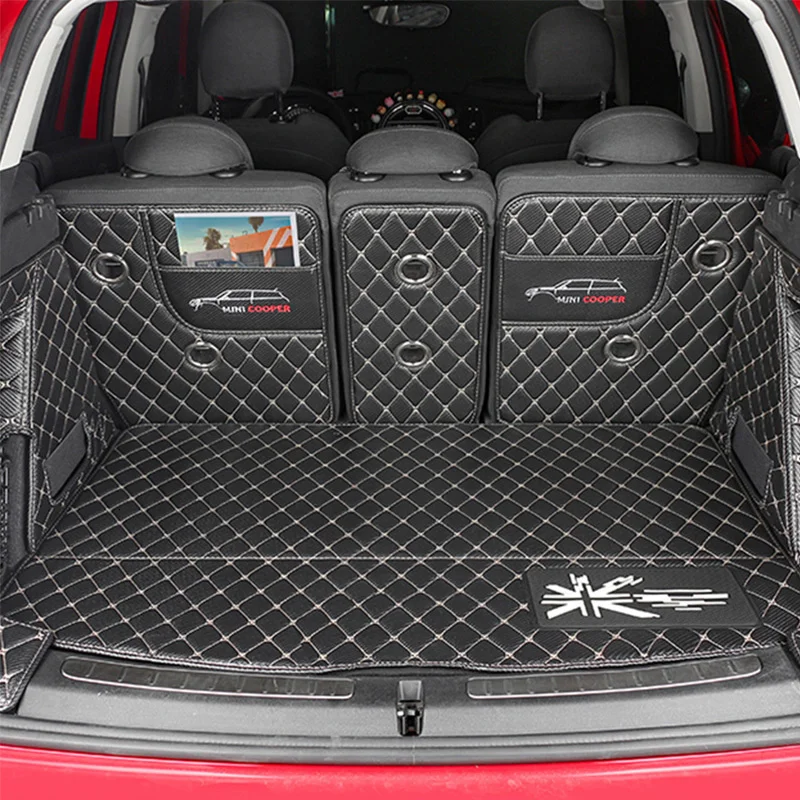 

Car Trunk Mat For BMW MINI Cooper S F54 F55 F56 F60 R55 R56 R60 Clubman Car Styling Accessories Fully Wrapped Protective Pad