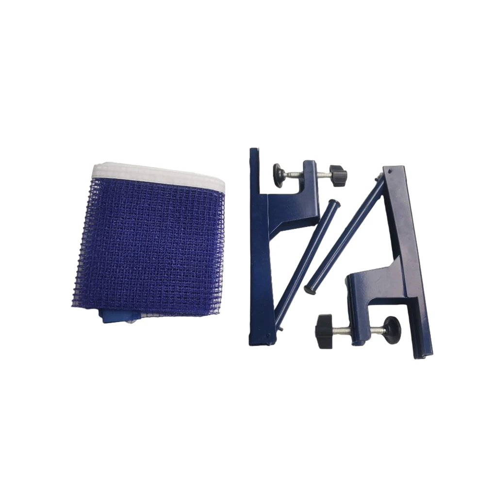 

Portable Table Tennis Net with Metal Clamp Posts Ping Pong Set Accessory