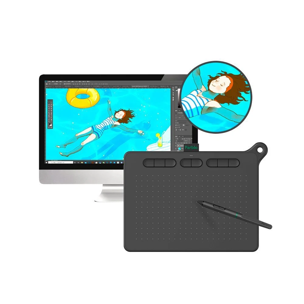 Графический планшет Parblo Ninos M Dark Night Black |