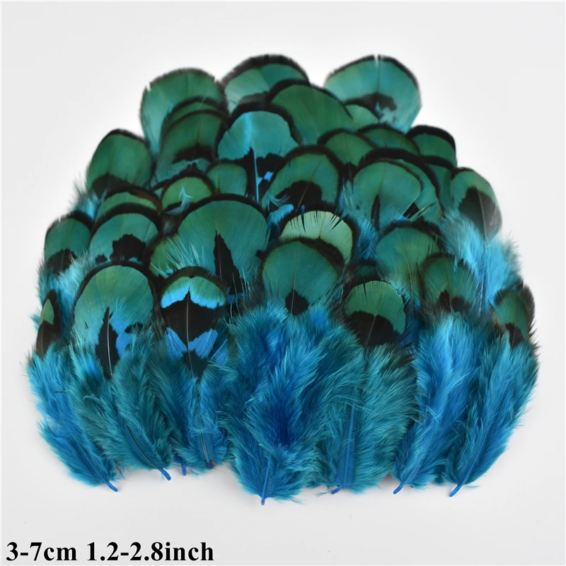 Маленькие перья фазана для рукоделия аксессуары синее перо курицы изготовления