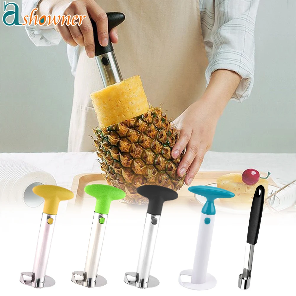 

Pineapple Corer-Slicer Apple Corer Stainless Steel Pineapple Peeler Fruit Corer Slicer Spiral Pineapple Corer Kitchen Tools