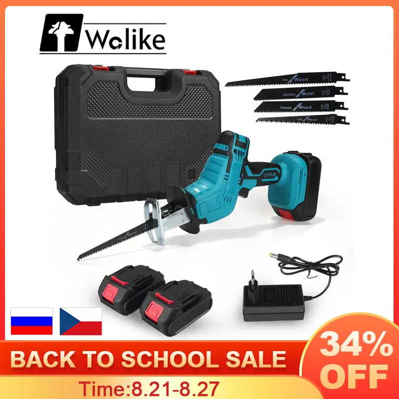 88VF Cordless Electric Saber Saw Reciprocating Blade Saw Rechargeable Wood Cutter Sierra Sable Hacksaw For Makita 18V Battery