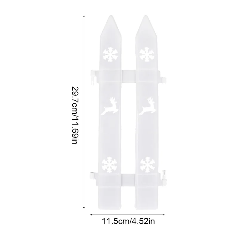 Белый пластиковый забор двор сад внутренний газон снежинка окантовка бордюр для