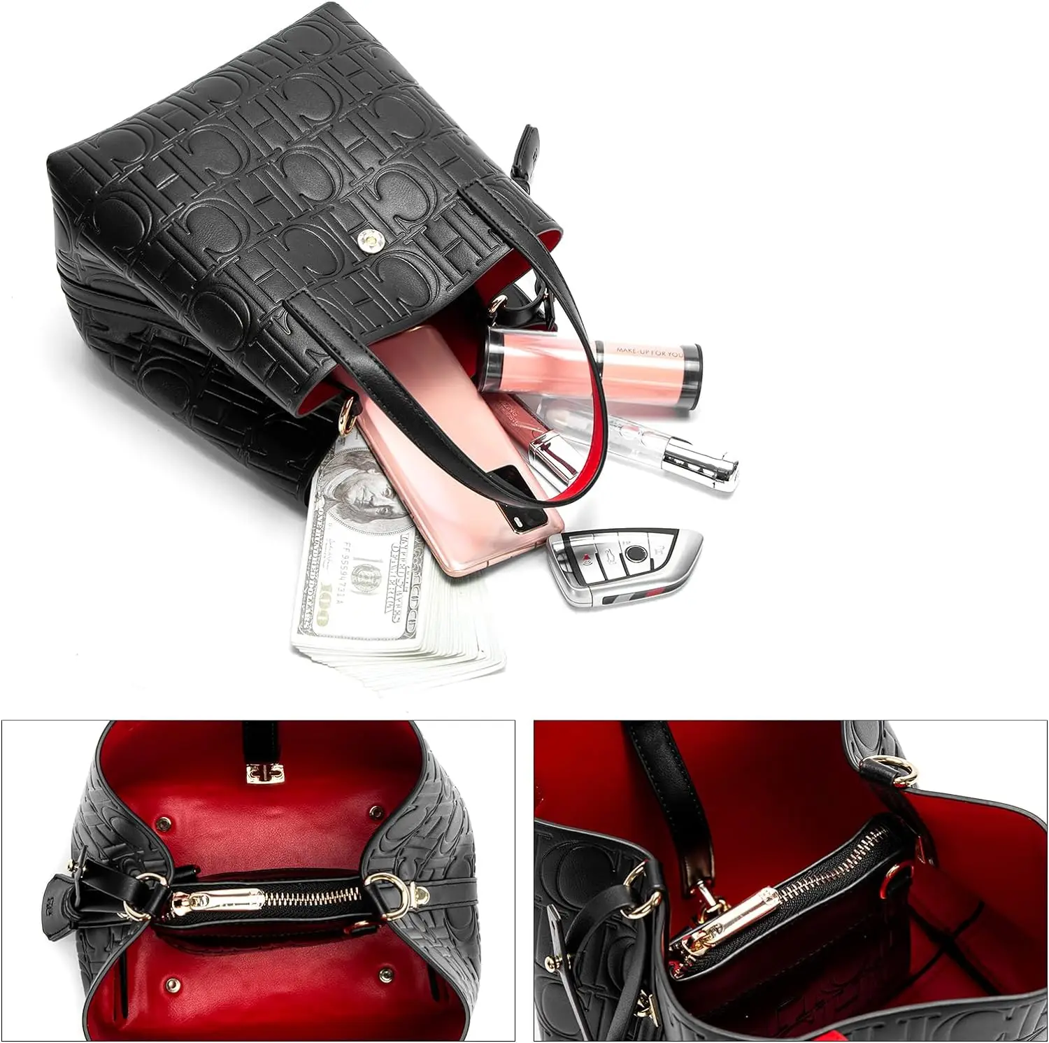 Женская модная сумка из искусственной кожи с тиснением букв через плечо