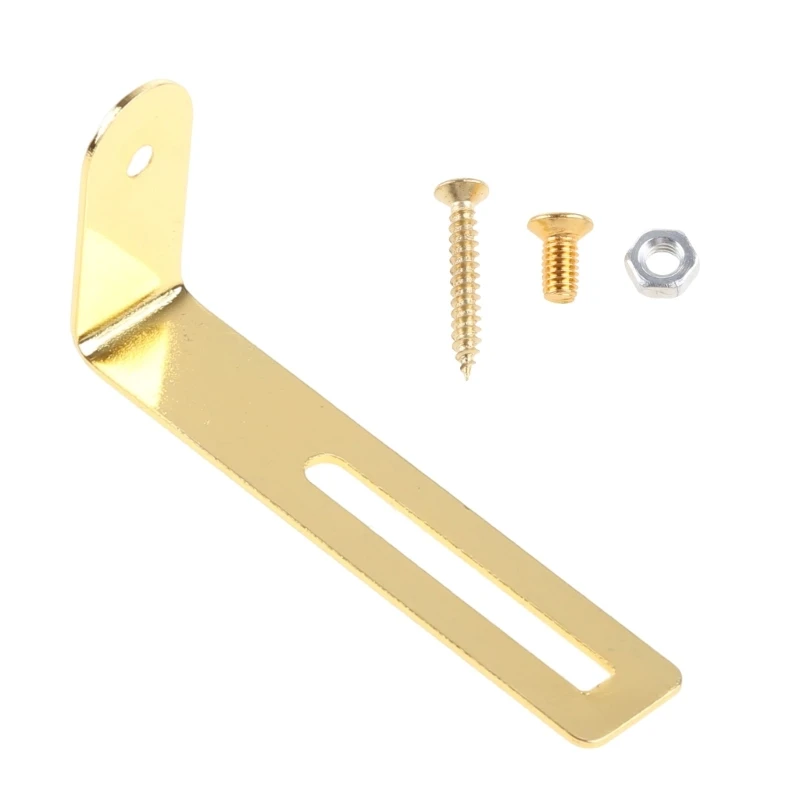 

Gold Pickguard mounting Bracket L Shape for LP Electric Guitar for W Nut Screw