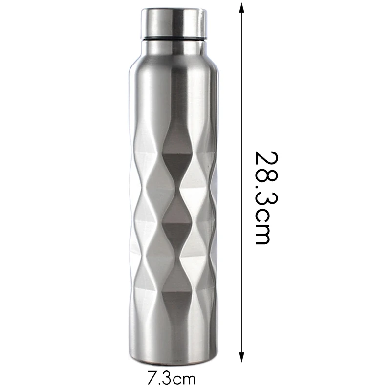 

1000Ml Single-Wall Stainless Steel Water Bottle Gym Sport Bottles Portable Cola Beer Drink Bottle