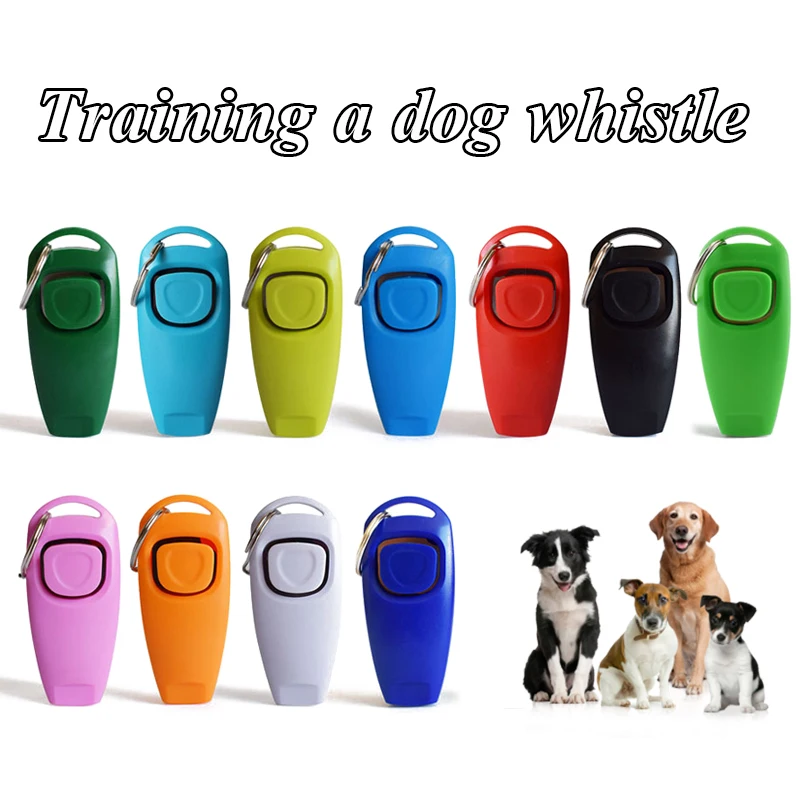 

Pet Dog Whistle And Clicker Puppy Stop Barking Training Aid Tool Clicker Portable Trainer Pet Products Supplies 1 Pc