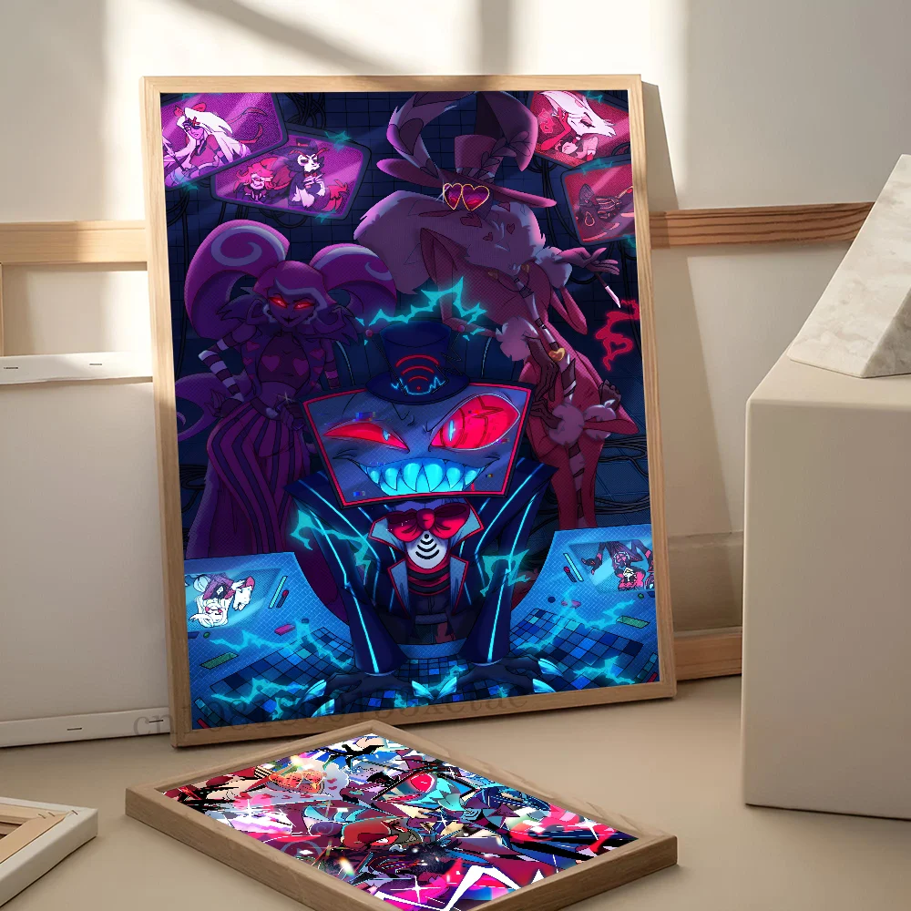 Cartoon H-Helluva Boss Terror Poster Paper Print Home Living Room Bedroom Entrance Bar Restaurant Cafe Art Painting Decoration