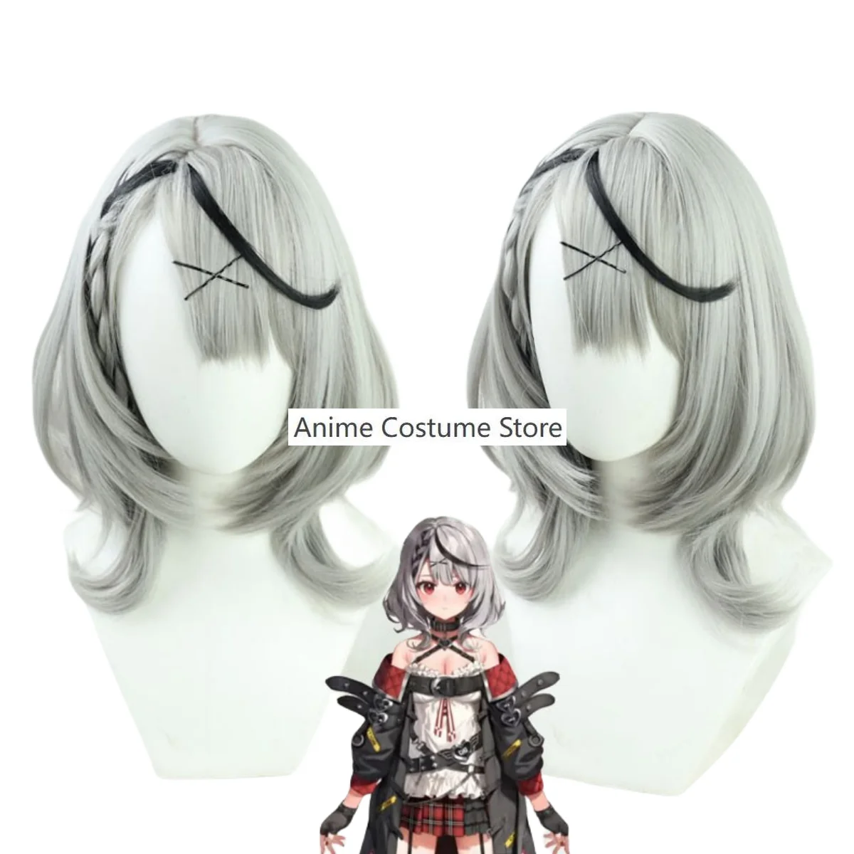 Костюм для косплея аниме Виртуальная ютубера сакамата Хлоя костюм VTuber Hololive Wig