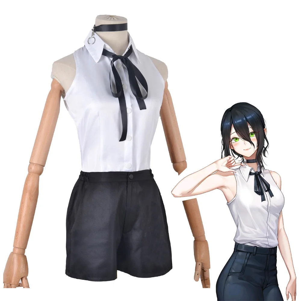 

Bomb Reze Anime Chainsaw Man Cosplay Costume Props Nurse Uniform Outfits Women Men's Suit Wigs Halloween Masquerade Clothes