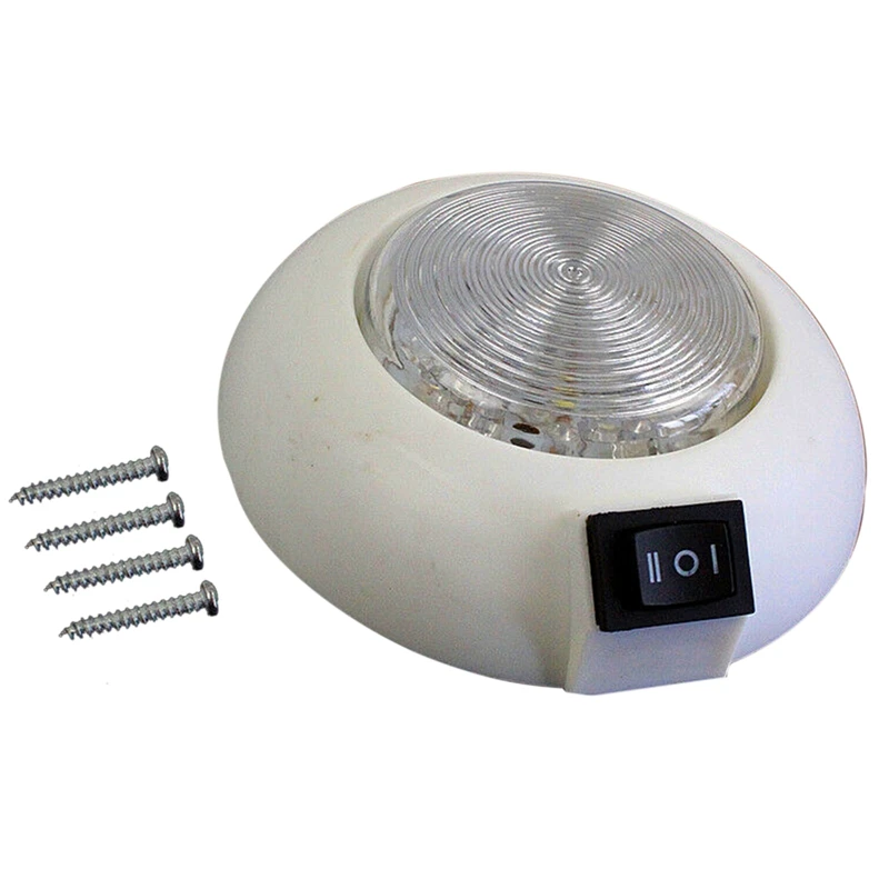 

Led Dual White Red Rv Caravan Trailer Boat Interior Ceiling Dome Light 12V