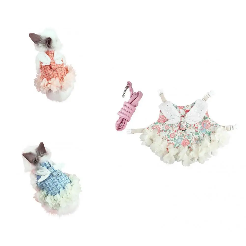 

Casual Wear Cute Bunny Guinea Pig Costume Outdoor Harness Traction Tool Bunny Vest Elastic Pet Supplies