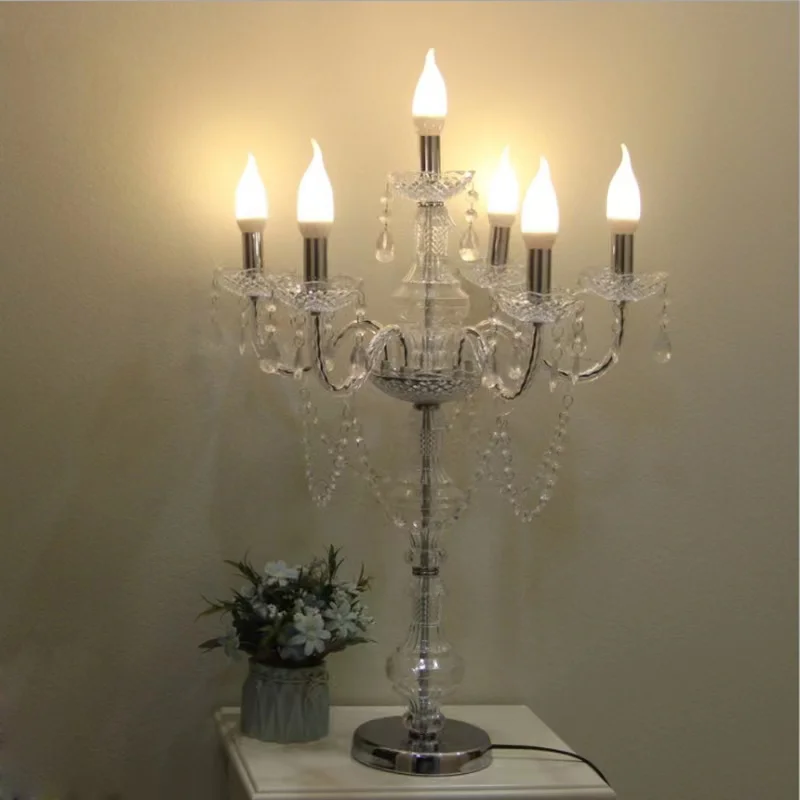 Декоративные настольные лампы с кристаллами