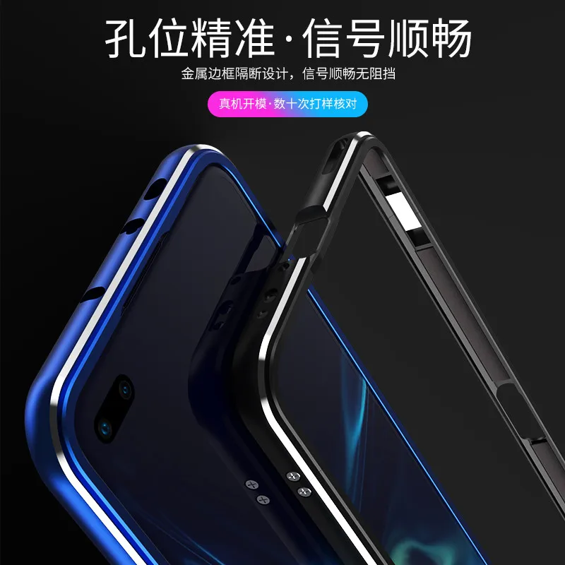 Dropshipping Aluminum Metal Bumper Case For Honor V30 V 30 Pro Huawei Nova 6 Slim Border Cover CASE Lens Carmera+Frame Protector