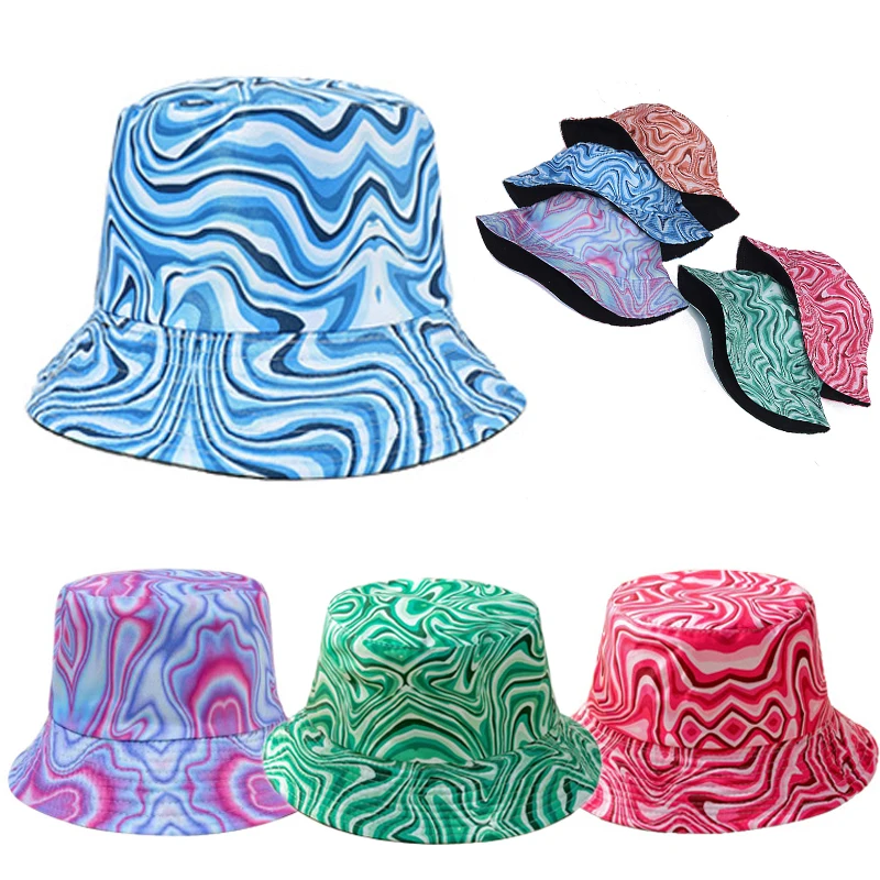 

Tourist Hat Sun Cap Bucket Hat Sun Hat Bucket Hat Hip Hop Hat Travel Classic Fashion Double Sided Tie Dye Sun Block Fisherman