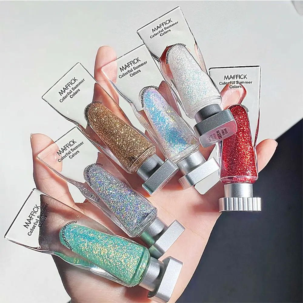 

1pcs Pearlescent Shiny Eyeshadow Waterproof Long Lasting 6-color Diamond Glitter Liquid Eye Shadow Makeup Highlighter Cosmetics