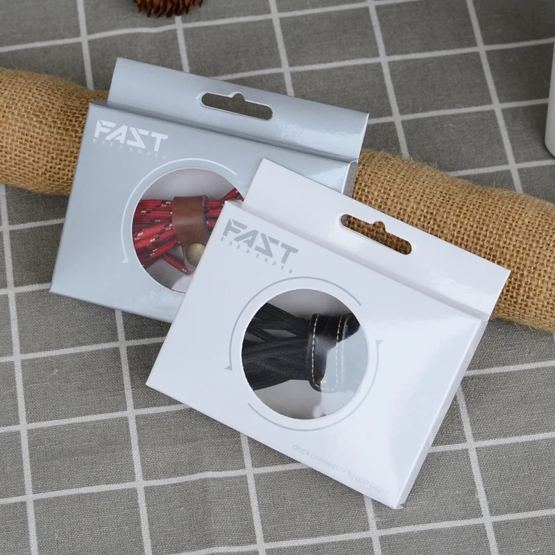 100 шт. упаковочная коробка для кабеля передачи данных зарядки телефона USB Type-C