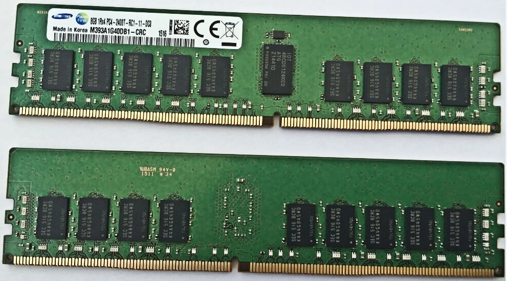 

RAM M393A1G40DB1-CRC 8G 1Rx4 PC4-2400T-RC1-11-DC0 erver memory
