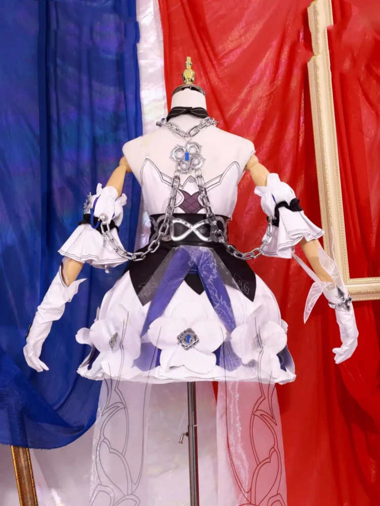 Seele Vollerei Косплей Платье Костюм Игра Honkai Impact 3rd Аниме Черный Белый Близнецы Одежда