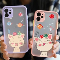 new cute cats foodie beauty pairs pattern phone cover case for iphone 11 12 13 pro max mini x xs xr 6s 7 8 plus se2 fundas para