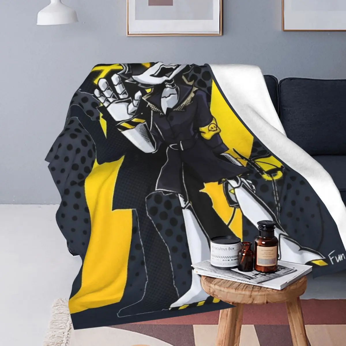 Бархатное одеяло Murder Drones N Uzi швейцарское ужасов для спальни супер теплое