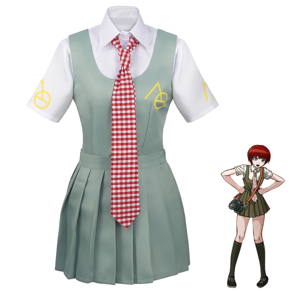 

Костюм для косплея магиру Коидзуми из аниме «данганронпа», женская форма JK, жилет, рубашка, юбка, галстук, костюм на Хэллоуин