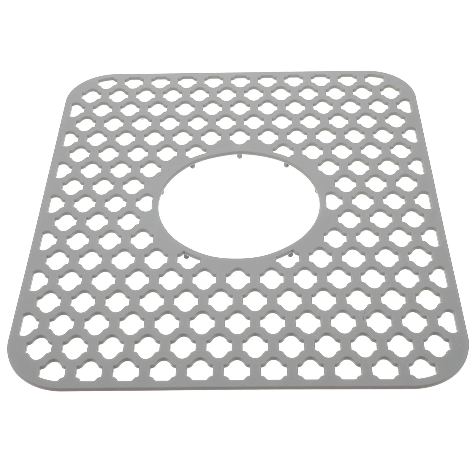 

Sink Mat Kitchen Antiskid Silicone Guard Mats Drying Draining Cushion Hollow Dish Pad Drip Pads Countertop Cleaning Behind