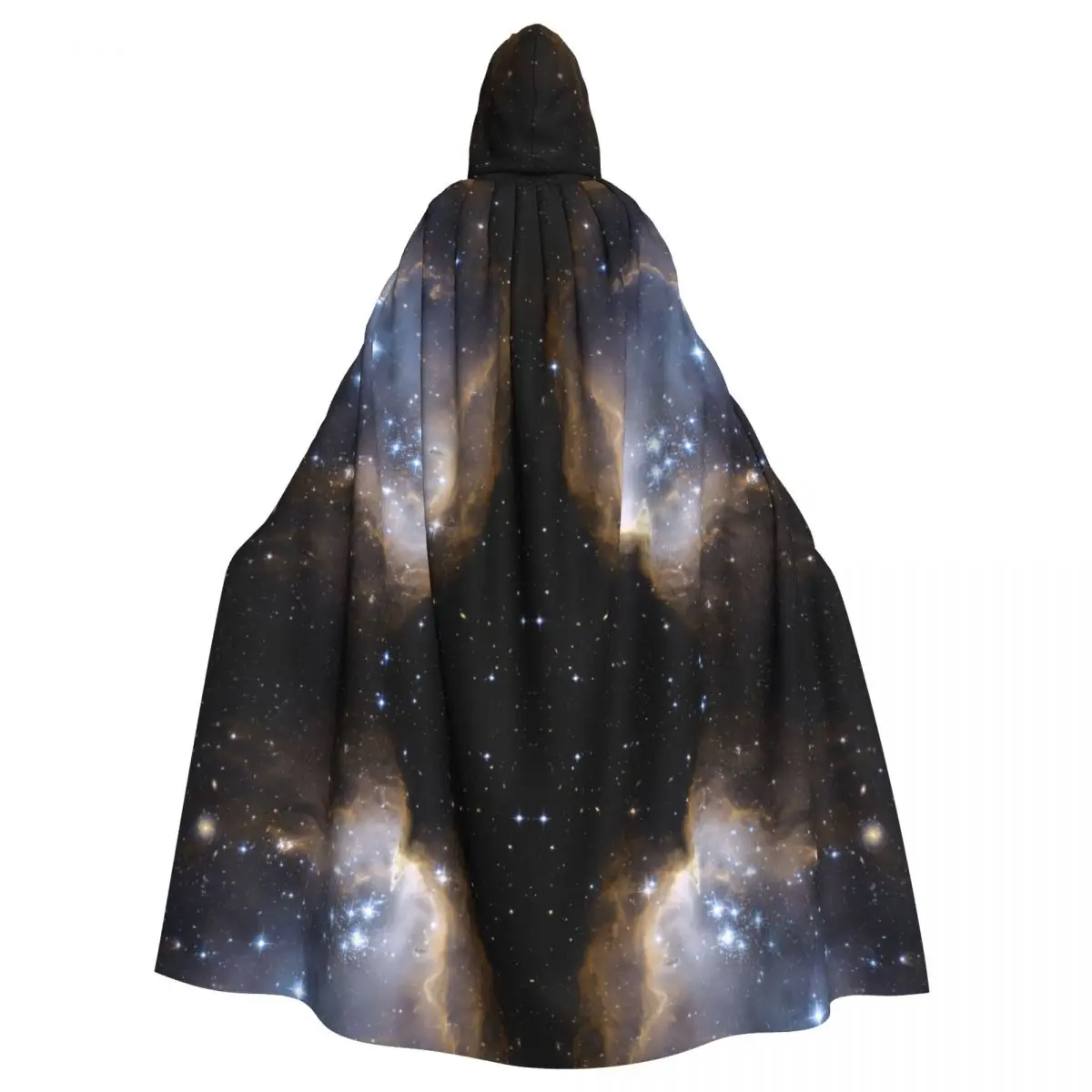 

Long Cape Cloak Sky With Stars And Nebula Hooded Cloak Coat Autumn Hoodies