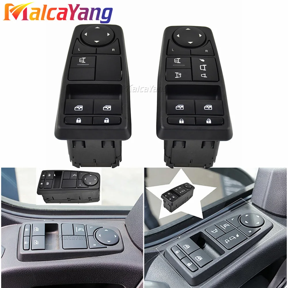 

81258067109 Car Front Door Electric Window Switch For Man TGS TGX TGL TGM SWITCH DRIVER SIDE 81258067094 81258067082 81258067107