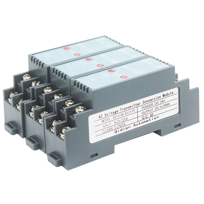 

Single Phase AC Voltage Transducer Input 100V 220V 380V 450V 465V 500V 1000V Output 0-10V 0-5V 4-20mA Voltage Transmitter