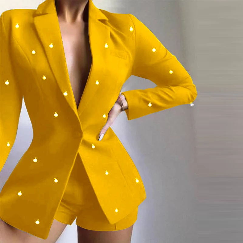 

Women Office Blazer 2022 VONDA Vintage Printed Lapel Collar Suits Blazer Casual Long Sleeve Coats Veste Femme Blazer Feminina