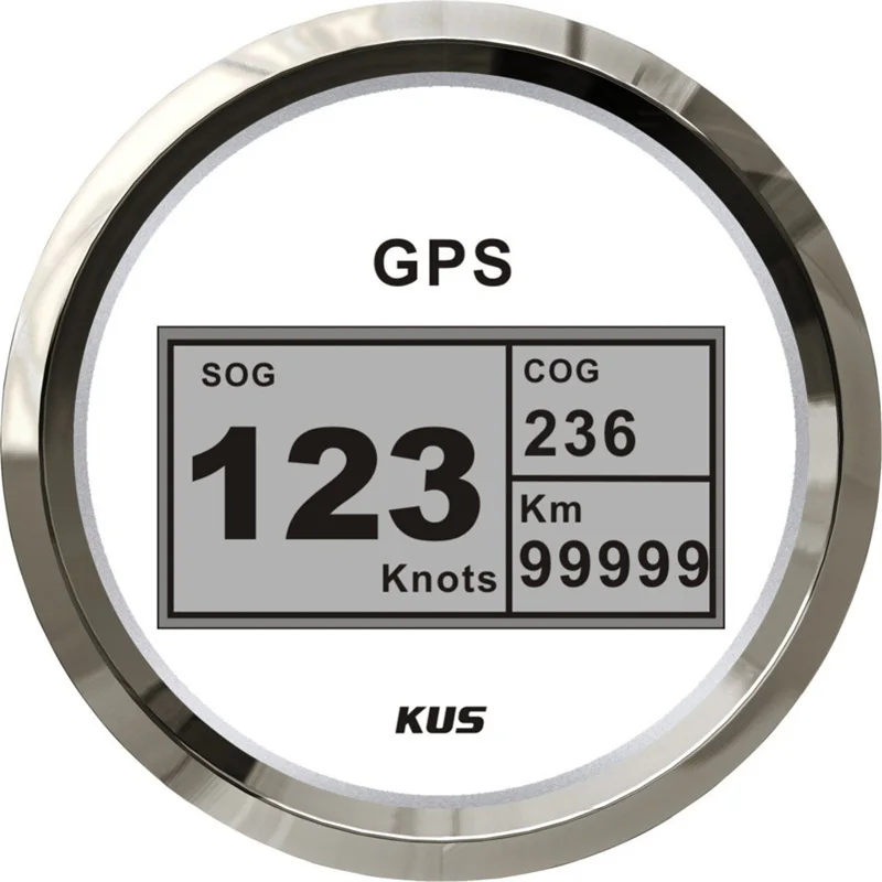 KUS 85 мм 0-999 миль в узлах Km/H Цифровые GPS-скоростные датчики Sog Cog 0-360 с счетчиками
