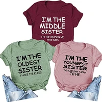 funny im the sister saying t shirt tee women funny graphic tee t shirts gift for sister best friends clothes