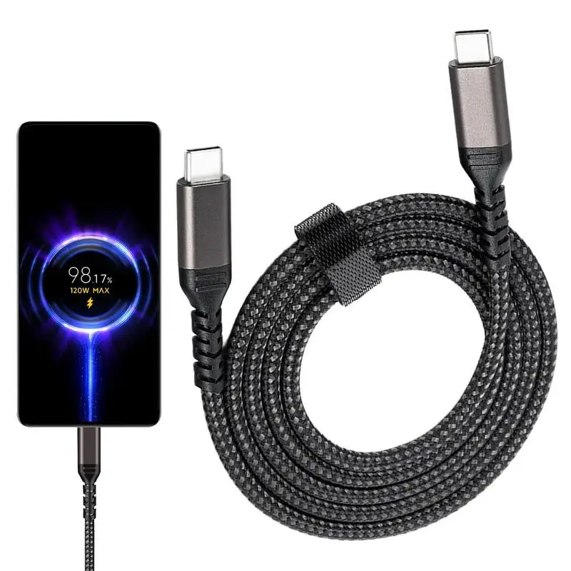 Быстрое зарядное устройство 100 Вт PD 5A, кабель типа C к C, кабель типа C к C, кабели Usb C для портов MacBooks, Xiaomii, Real Me, Samsungs