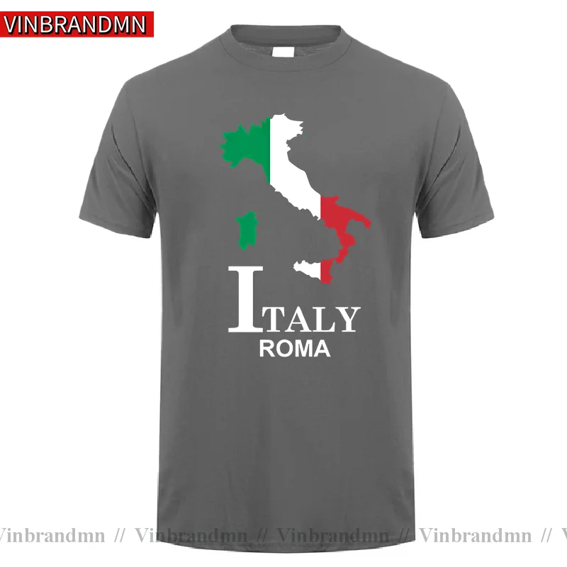 Мужская футболка с итальянской Италией и римскими ромами новая модная одежда
