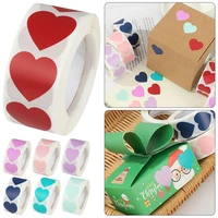 500 pcs cute gift packaging home decor stationery sticker seal labels love heart shaped scrapbooking
