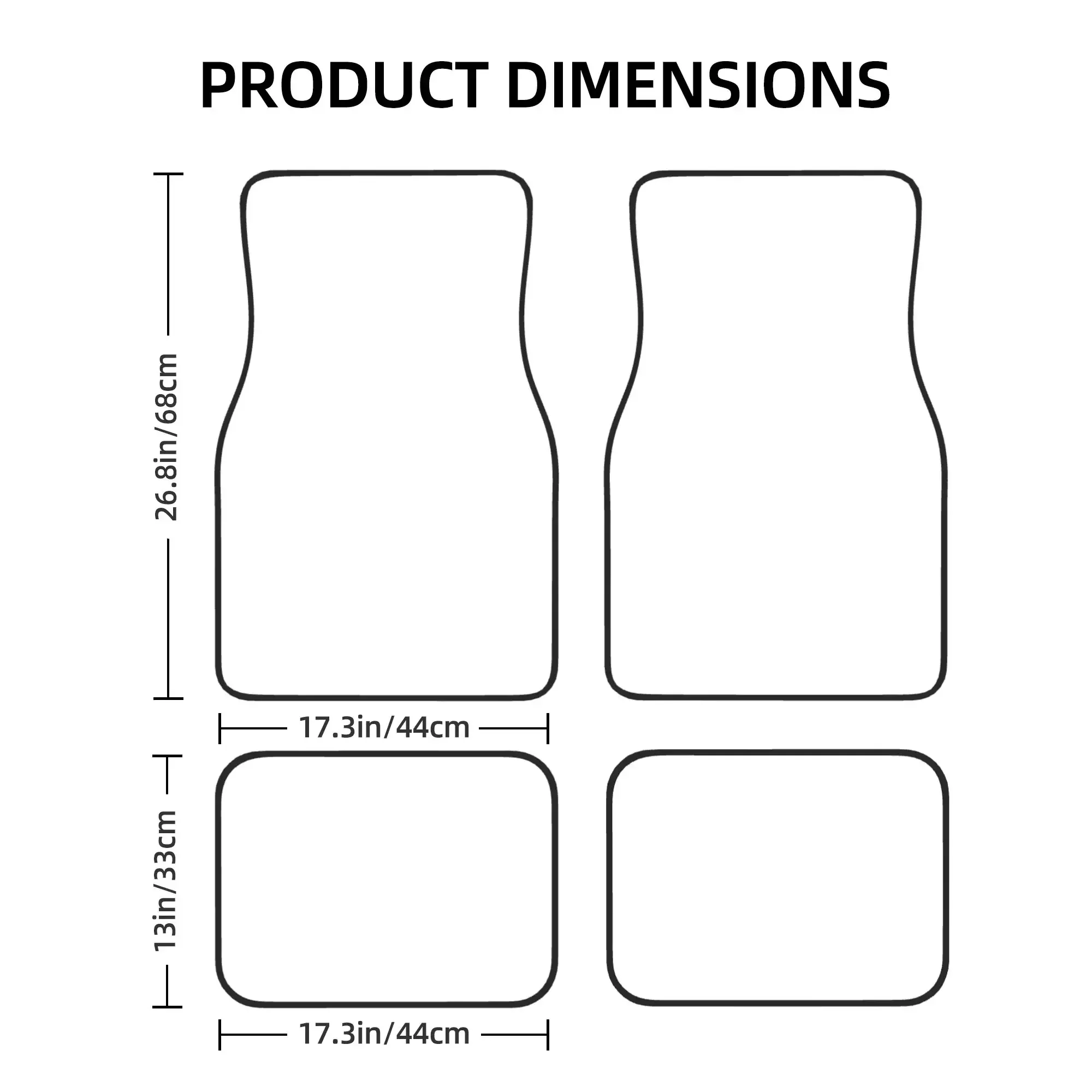 Коричневые Бежевые коврики в стиле бохо виде грибов подстилки для автомобиля
