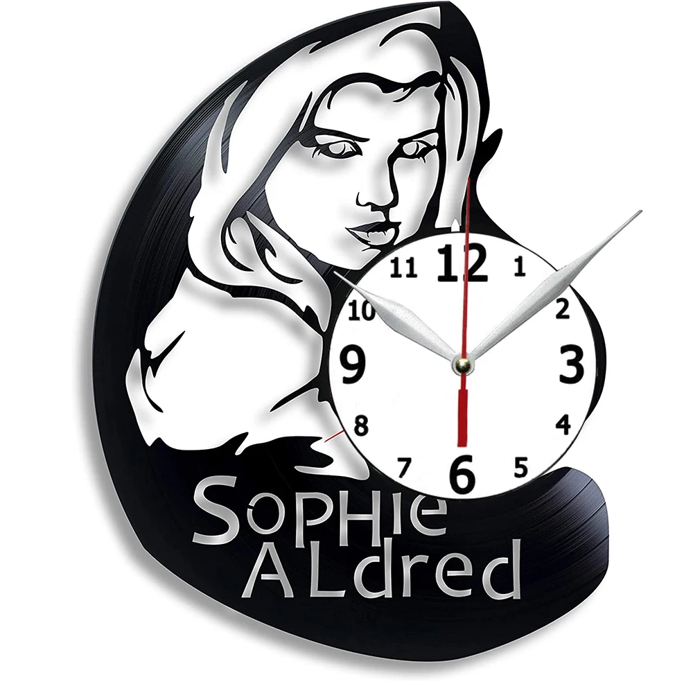 

Декоративные часы, совместимые с настенными часами Софи алдред из винила, часы с изображением знаменитости, часы с изображением А