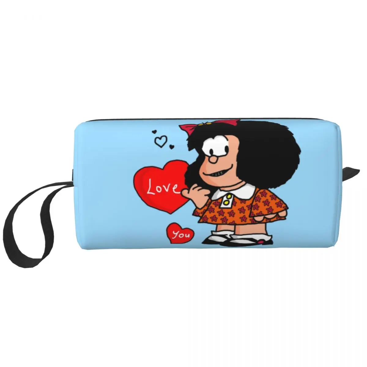 

Женская сумочка для туалетных принадлежностей Mafaldas Love You, комикс, органайзер для косметики Quino, дамские сумки для хранения косметики, набор для Хранения Туалетных принадлежностей, женская коробка