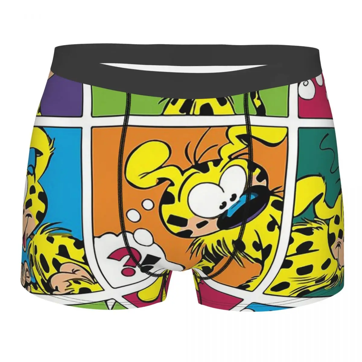 

Belgium Comic Marsupilami Squares Underpants Homme Panties Men's Underwear Ventilate Shorts Boxer Briefs