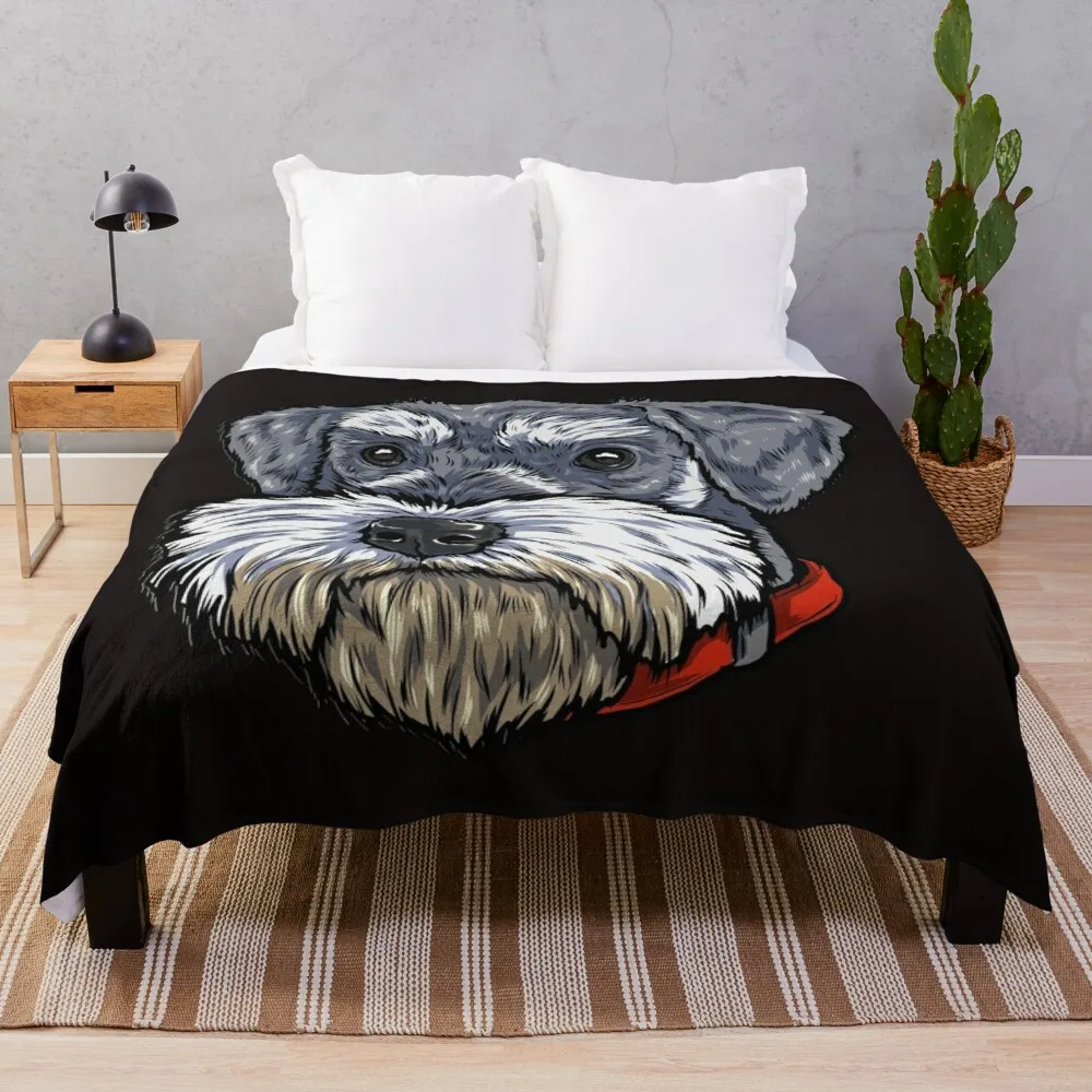 

Miniature Schnauzer Throw Blanket throw blanket blanket sofa