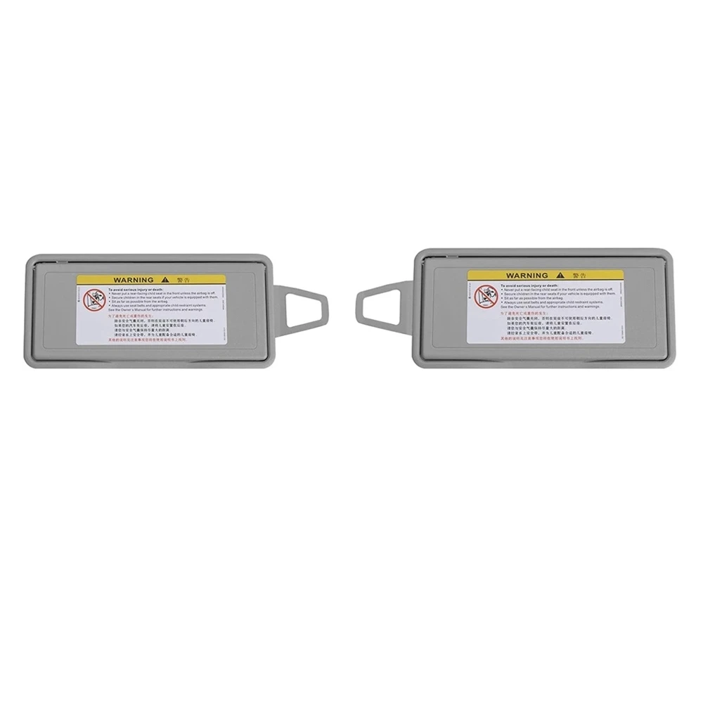 

Car Sun Visor Sunroof Mirror Cover Sun Shield Makeup Mirror Cover for Mercedes-Benz S-Class W220 1998-2005 Grey 1 Pair